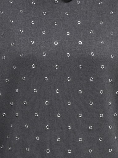 Only Carmakoma hoodie, Asphalt/Silver, detailfoto