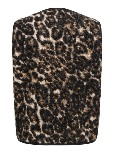 Only Carmakoma gilet Camel/Liva leo, detailfoto