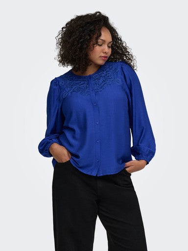 Only Carmakoma blouse Surf the Web lace