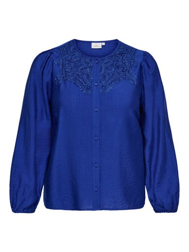 Only Carmakoma blouse Surf the Web lace, detailfoto