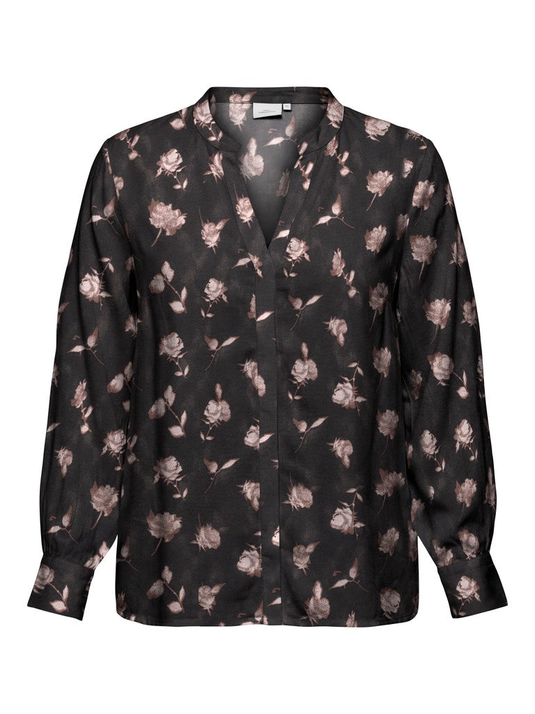 Only Carmakoma blouse Meteorite/Shalla flowers