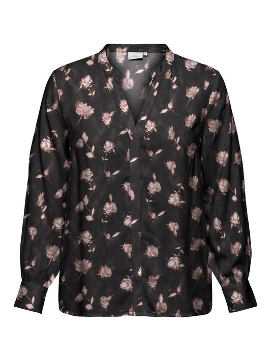 Only Carmakoma blouse Meteorite/Shalla flowers
