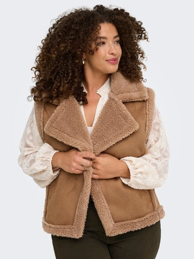Only Carmakoma gilet Toasted Coconut