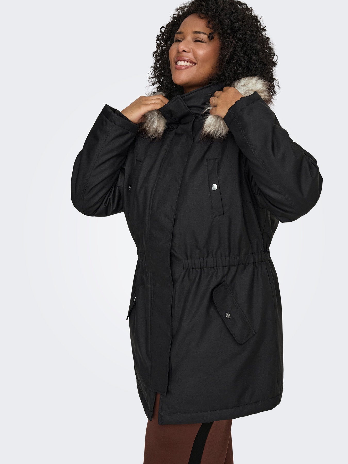 Only Carmakoma parka zwart