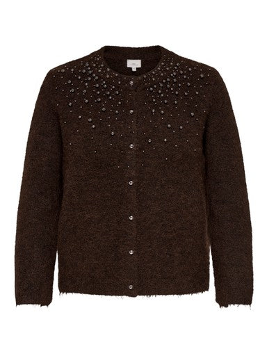 OnlyCarmakomaCARMIGGIELSO-NECKPEARLCARDIGAN15379413237375001CoffeeBean_Melange_SilverMetalPe__4