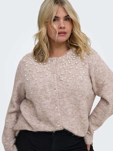 OnlyCarmakomaCARMIGGIELSO-NECKPEARLCARDIGAN15379413297798002MaltBall_Melange_FMOP__1