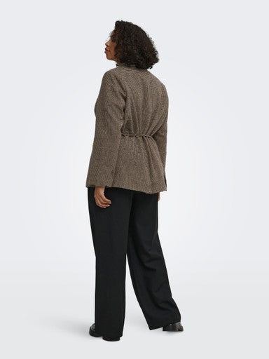 Only Carmakoma blazer Cornstalk/Tobacco Brown Black Surf, detailfoto
