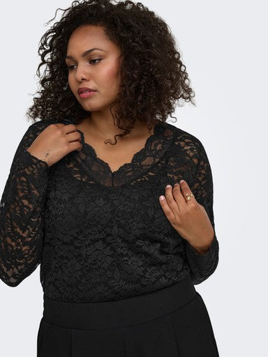 Only Carmakoma kanten top Black