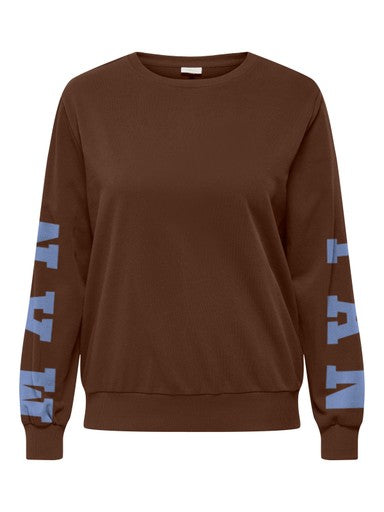Only Carmakoma sweater Carnomi Bitter Chocolate/Manhattan