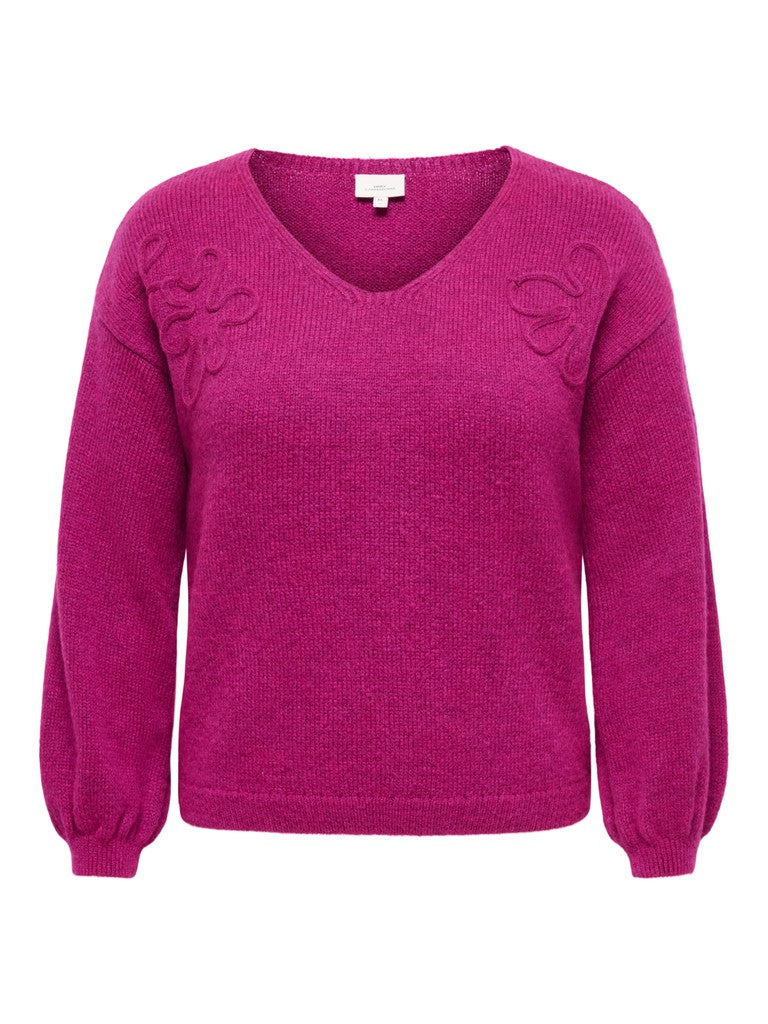 OnlyCarmakomaCARPHILOPL_SV-NECKPULLOVERKNT15390793233535FestivalFuchsia__1