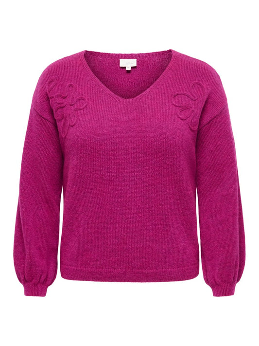OnlyCarmakomaCARPHILOPL_SV-NECKPULLOVERKNT15390793233535FestivalFuchsia__1