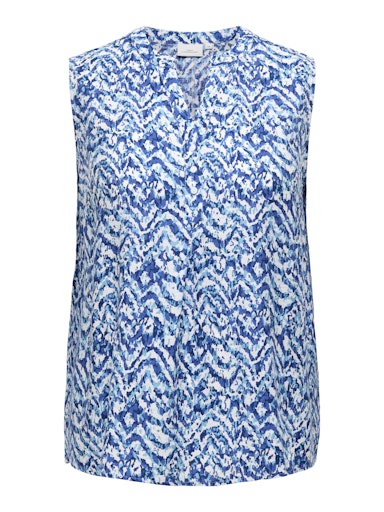 Only Carmakoma CARSONYALI LIFE SL V-NECK 15365331 Blauw