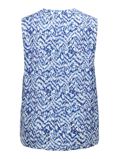 Only Carmakoma CARSONYALI LIFE SL V-NECK 15365331 Blauw