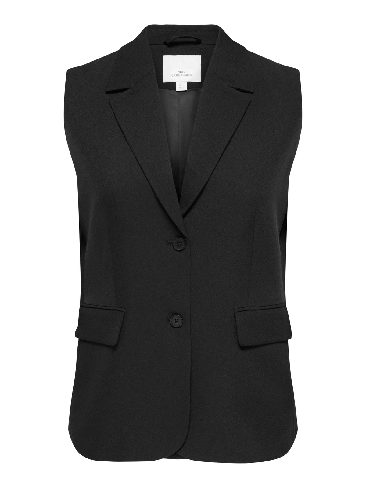 Only Carmakoma gilet zwart, detailfoto