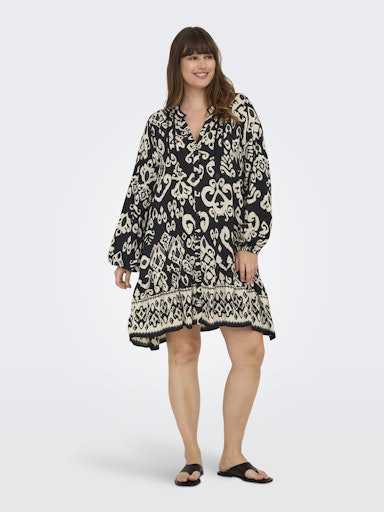 Only Carmakoma Jurk lange mouwen 15358636 Zwart