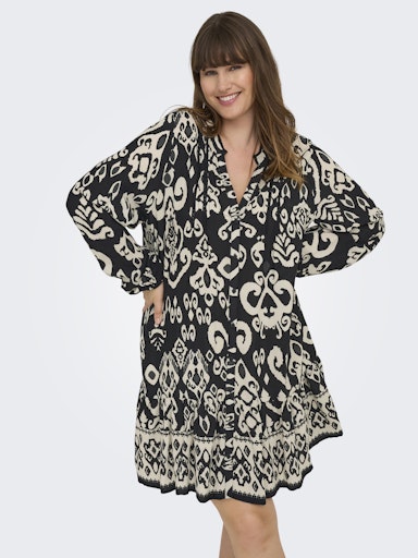 Only Carmakoma Jurk lange mouwen 15358636 Zwart