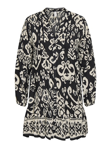 Only Carmakoma Jurk lange mouwen 15358636 Zwart