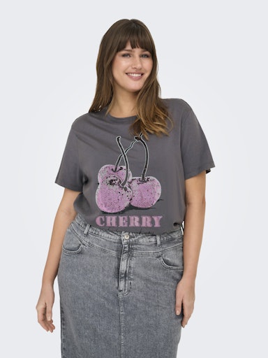 Only Carmakoma Only Carmakoma - CARMIKO cherry - shirt 15329117 Grey