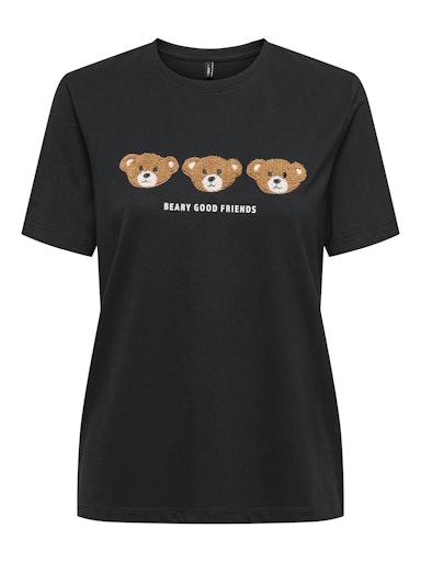 Only Carmakoma T-shirt met opdruk 15367996 CARTERESA Zwart