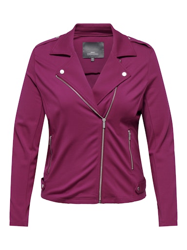 Only Carmakoma biker jack 15218364 CARGOLDTRASH  Beaujolais