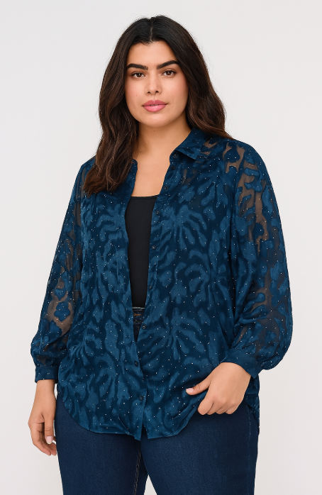 Only Carmakoma blouse 15358770 CARDIAMO Blauw