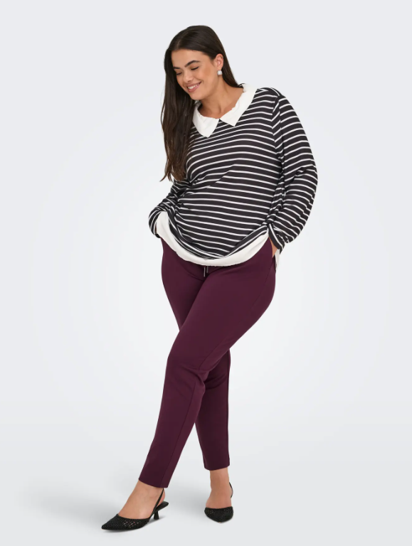 Only Carmakoma broek met elastische tailleband 15174938 CARGOLDTRASH Port