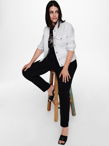 Only Carmakoma denim jack 15237814 CARWESPA  white