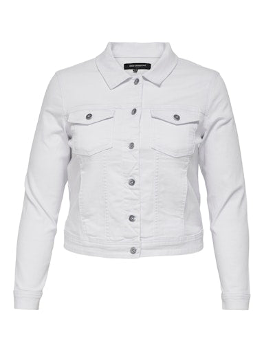 Only Carmakoma denim jack 15237814 CARWESPA  white