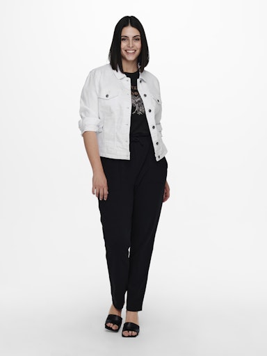 Only Carmakoma denim jack 15237814 CARWESPA  white