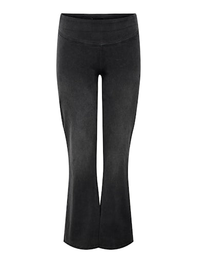 Only Carmakoma flared fit jeans met elastische tailleband 15355307 32" Carroyal Zwart
