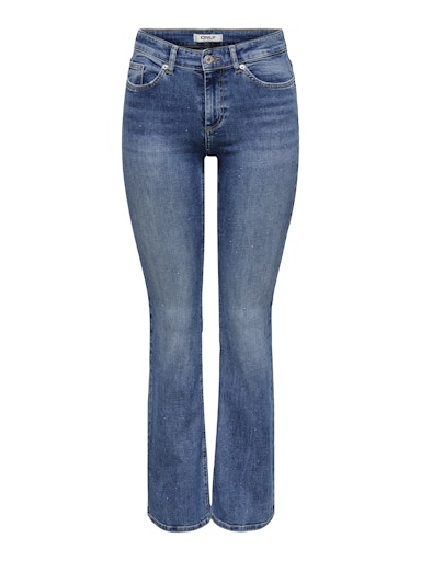 Only Carmakoma flared jeans met strassdetails 15355312 Blauw