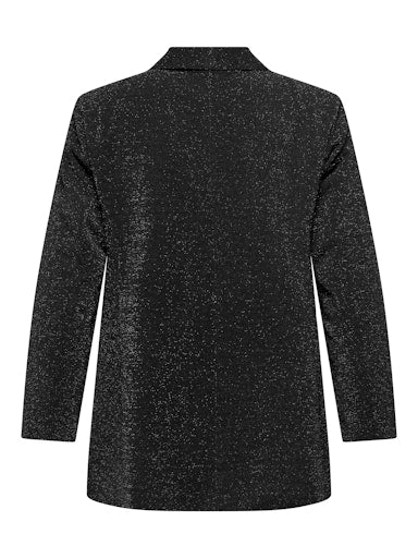 Only Carmakoma glitter blazer 15358059 Een stijlvolle blazer Zwart