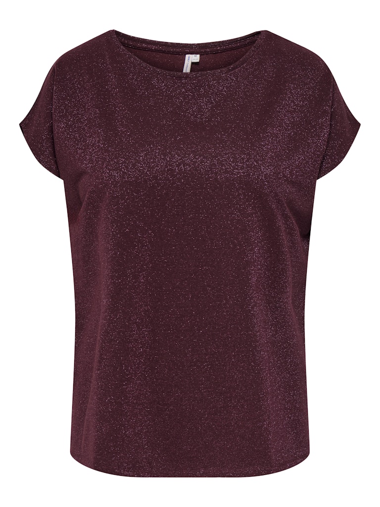 Only Carmakoma glitter shirt 15361742 carmoster Chocolate
