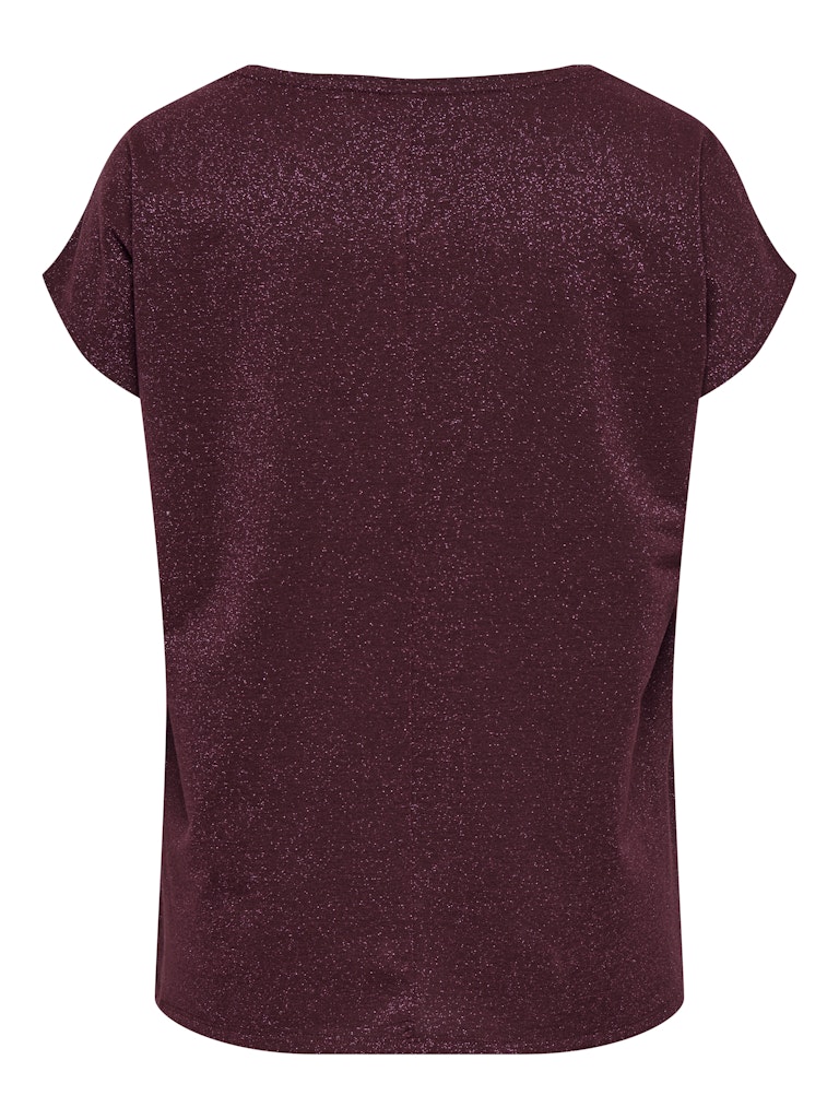 Only Carmakoma glitter shirt 15361742 carmoster Chocolate