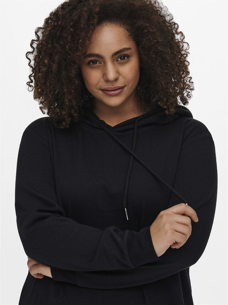 Only Carmakoma hoody tuniekjurk 15249175 CARSIV  Black