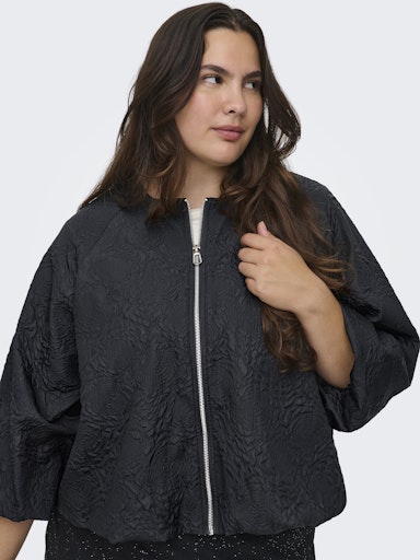 Only Carmakoma jasje met ballonmouwen 15356972 CARANJA Zwart