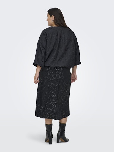 Only Carmakoma jasje met ballonmouwen 15356972 CARANJA Zwart