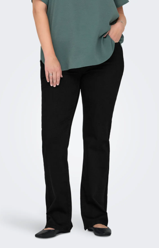 Only Carmakoma jeans flared 15352619 CARWILLY Zwart