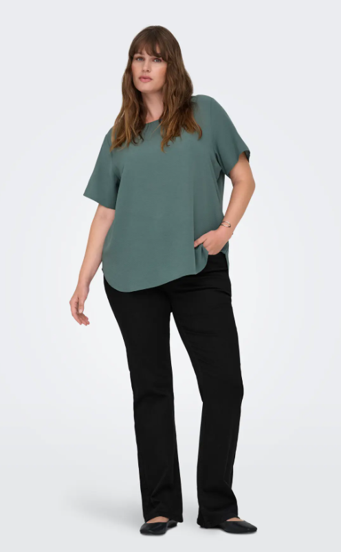 Only Carmakoma jeans flared 15352619 CARWILLY Zwart