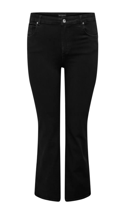 Only Carmakoma jeans flared 15352619 CARWILLY Zwart