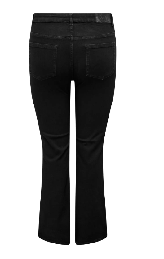 Only Carmakoma jeans flared 15352619 CARWILLY Zwart