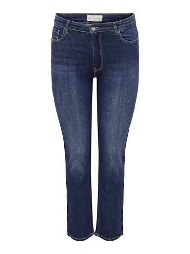 Only Carmakoma jeans met rechte pijp 15321075 32" CARSUI  Dark blue denim
