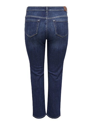 Only Carmakoma jeans met rechte pijp 15321075 32" CARSUI  Dark blue denim
