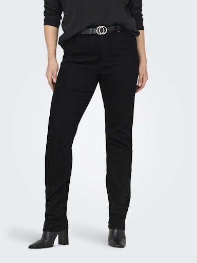 Only Carmakoma jeans met rechte pijp 15321079 32" CARSUI  Washed black