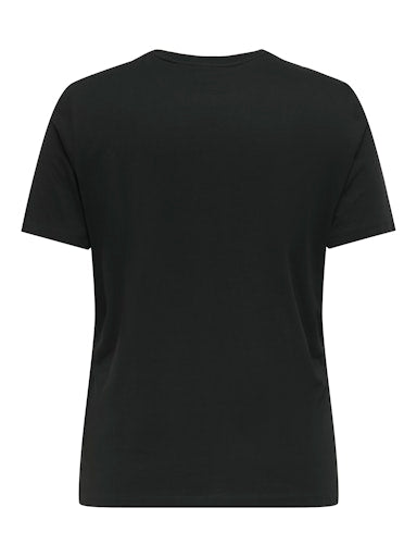 Only Carmakoma kerst shirt 15356518 CARKITA Zwart