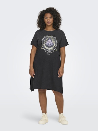 Only Carmakoma lang T-shirt / T-shirt jurk 15323526 Carlucy  Lotus