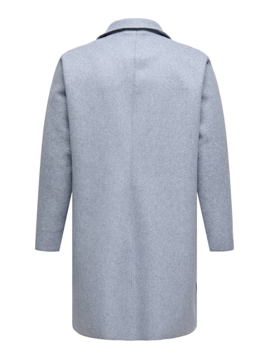 Only Carmakoma lange jas 15306709 CARNEW CARRIE Blauw