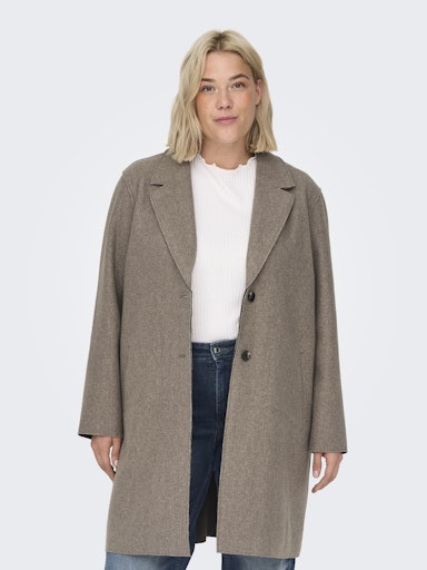 Only Carmakoma lange jas 15306709 CARNEW CARRIE Caribou