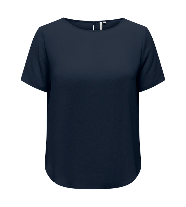 Only Carmakoma shirt met korte mouw 15218353 Carvica Indigo