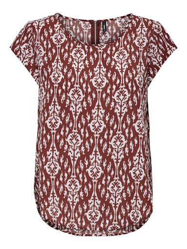 Only Carmakoma shirt met korte mouw 15218353 Carvica Madder